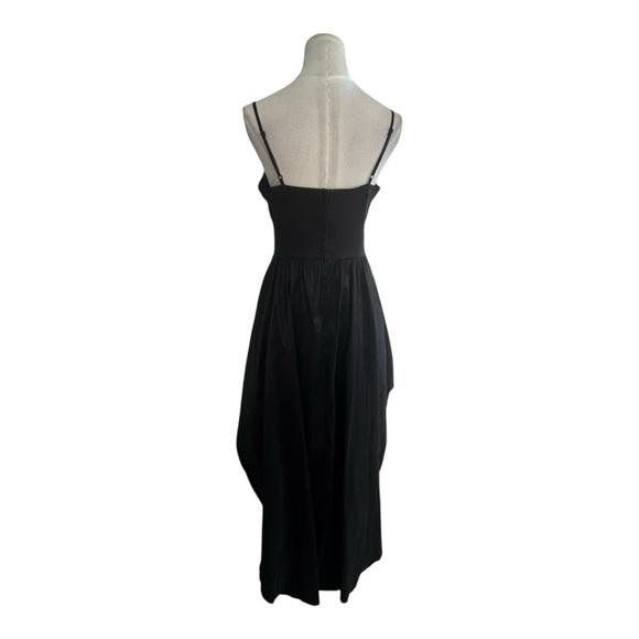 B DARLIN Black Dress High-Low Asymmetrical Cocktail Party Sz 13 14 Gown 9 10 L M - Picture 3 of 7
